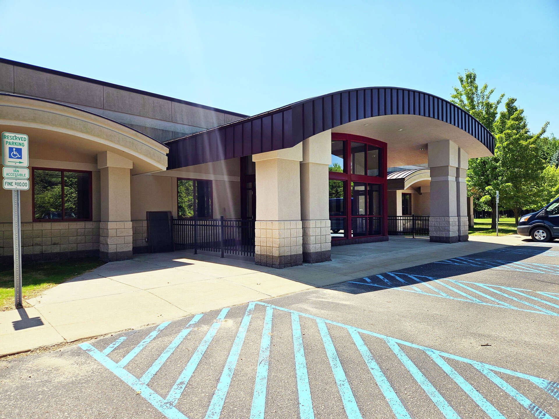 The front of 215 Fast Ice Drive, a new building purchased by MPS