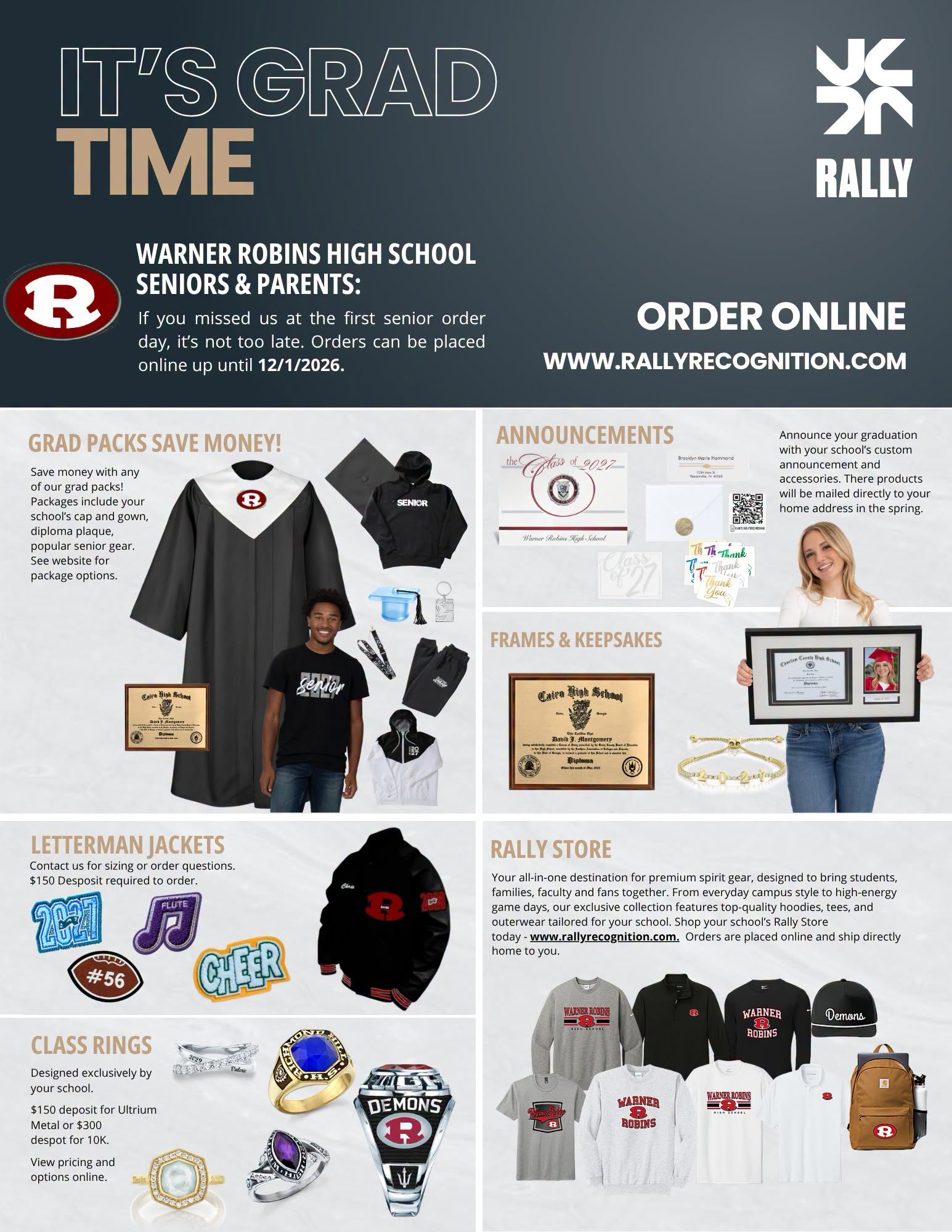 Graduation Orders Deadline 12-1-26