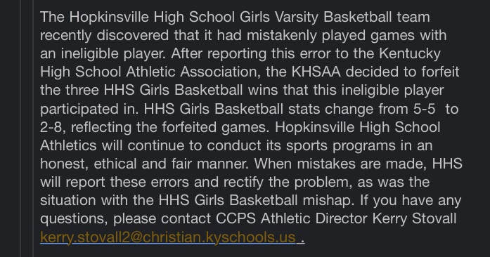 Girls Forfeited