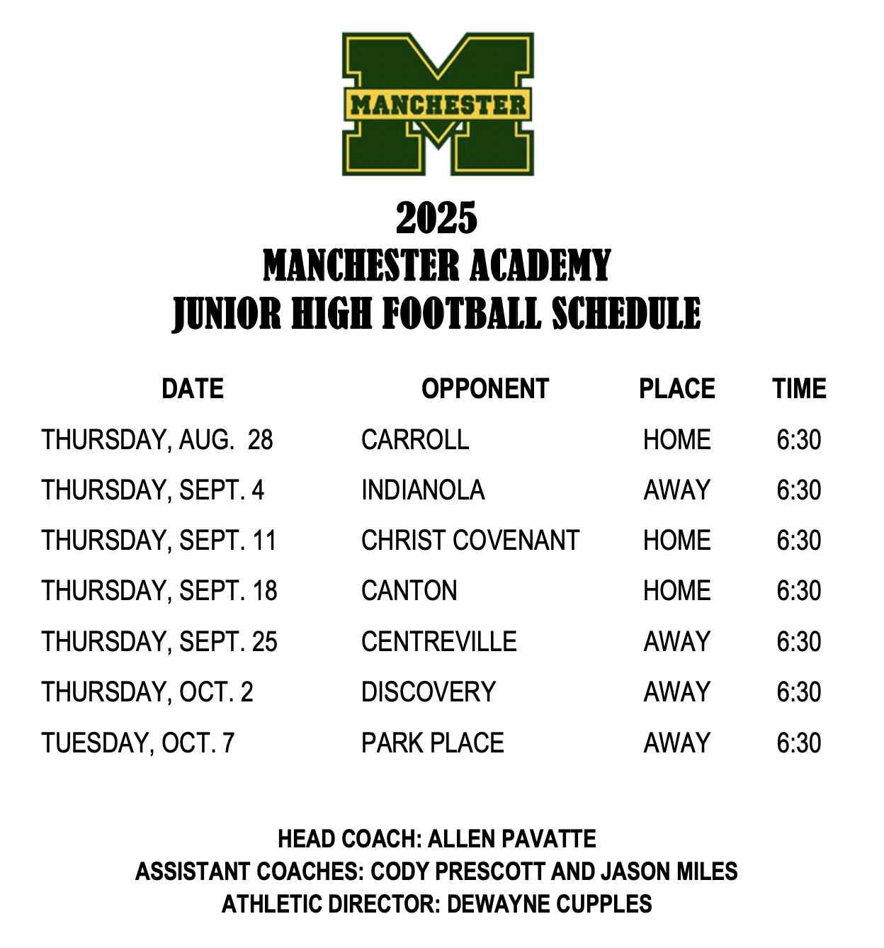 Junior High Football