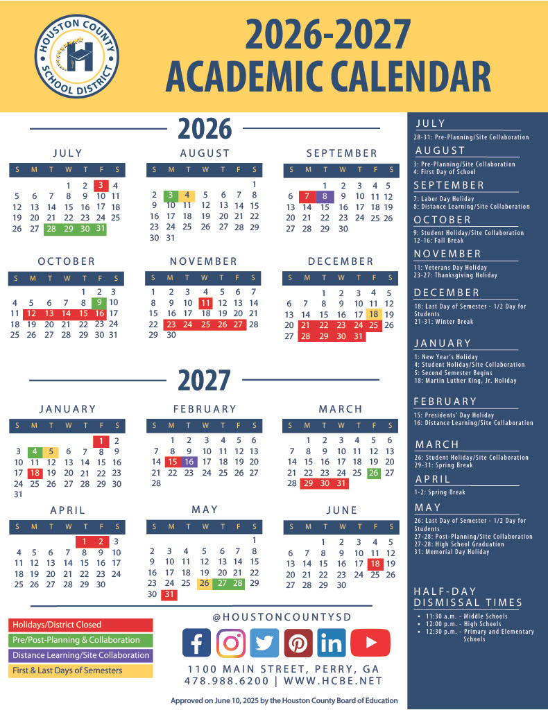 2026-2027 HCSD Calendar
