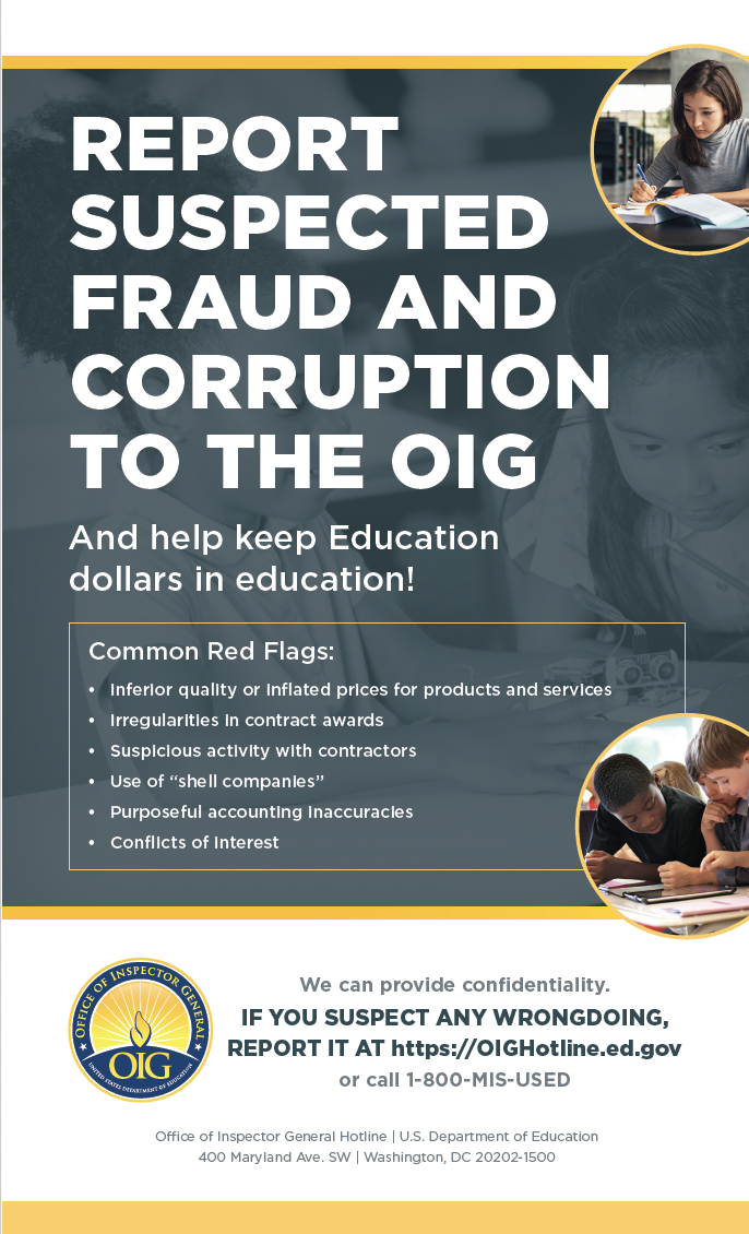 REPORT SUSPECTED FRAUD AND CORRUPTION