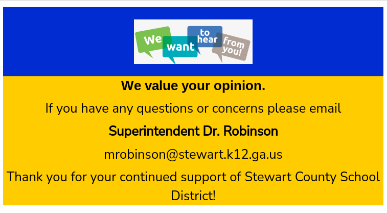 FROM SUPERINTENDENT