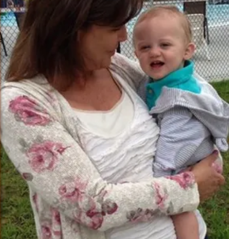 Woman holding baby