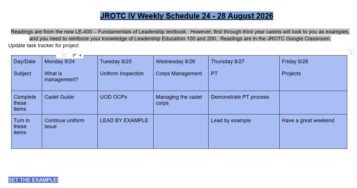 24 - 28 August 26