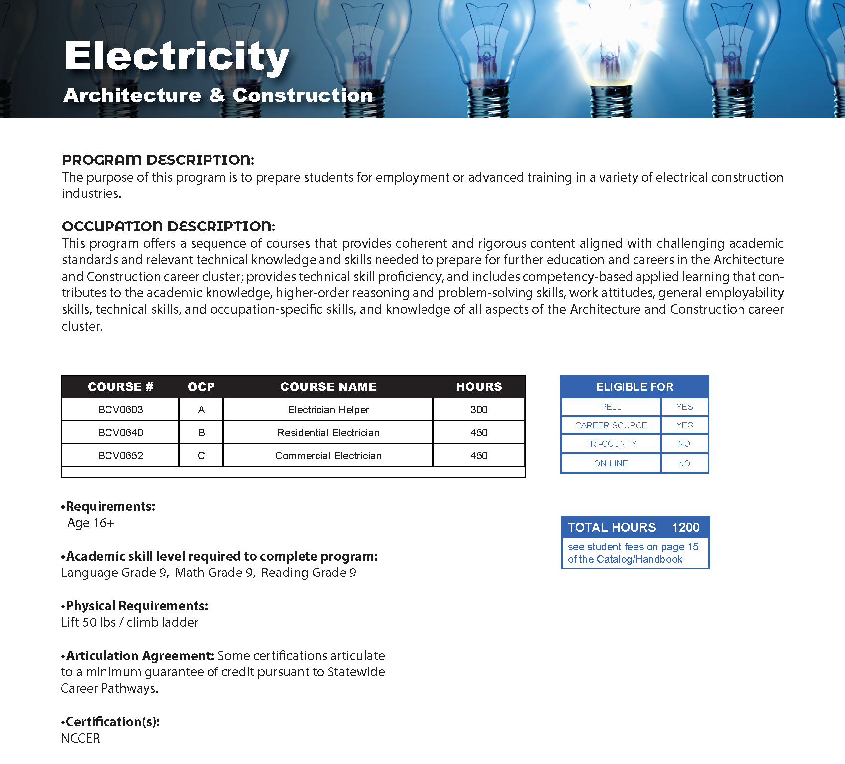program description page