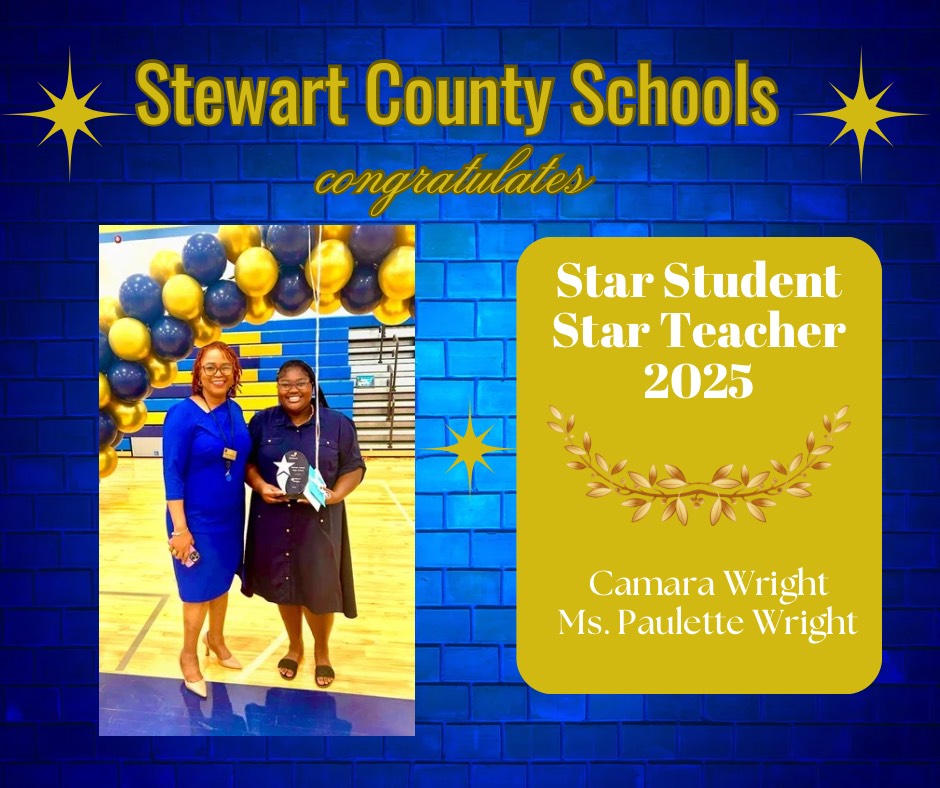 star student 2025 Camara Wright and Star Teacher Ms. Paulette Wright