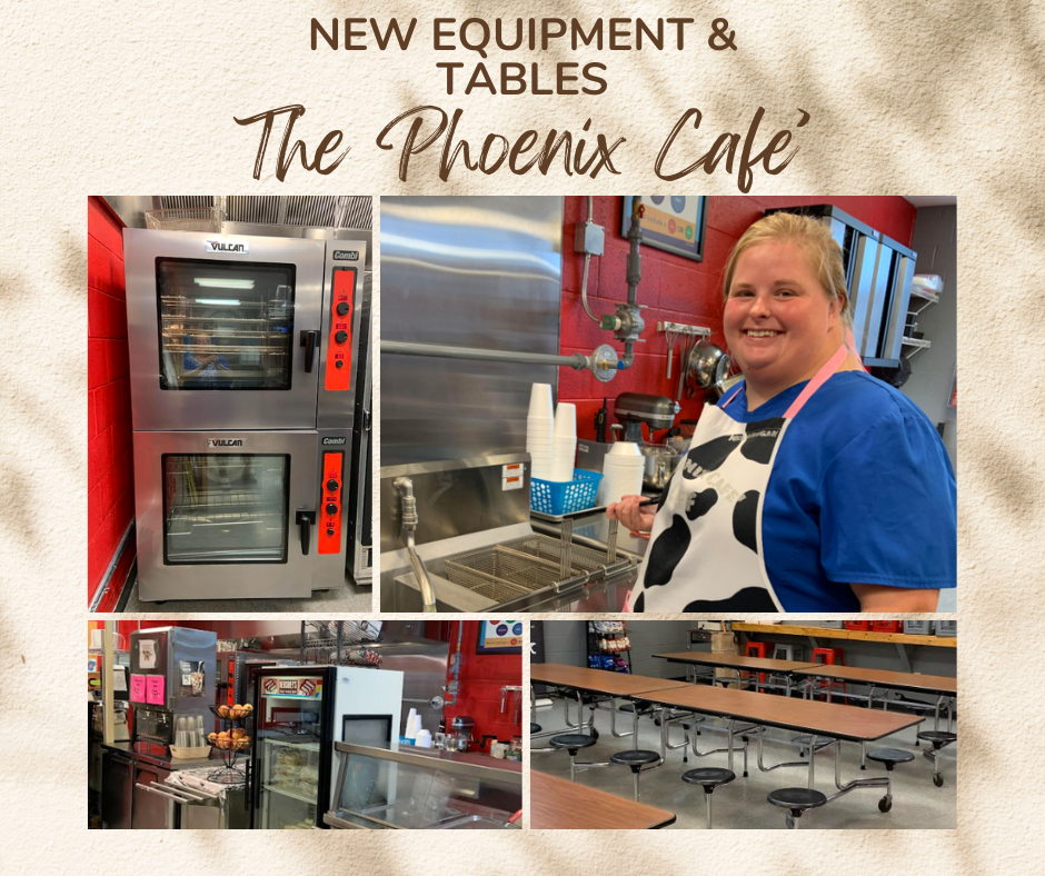Phoenix gets new kitchen equipment and tables.
