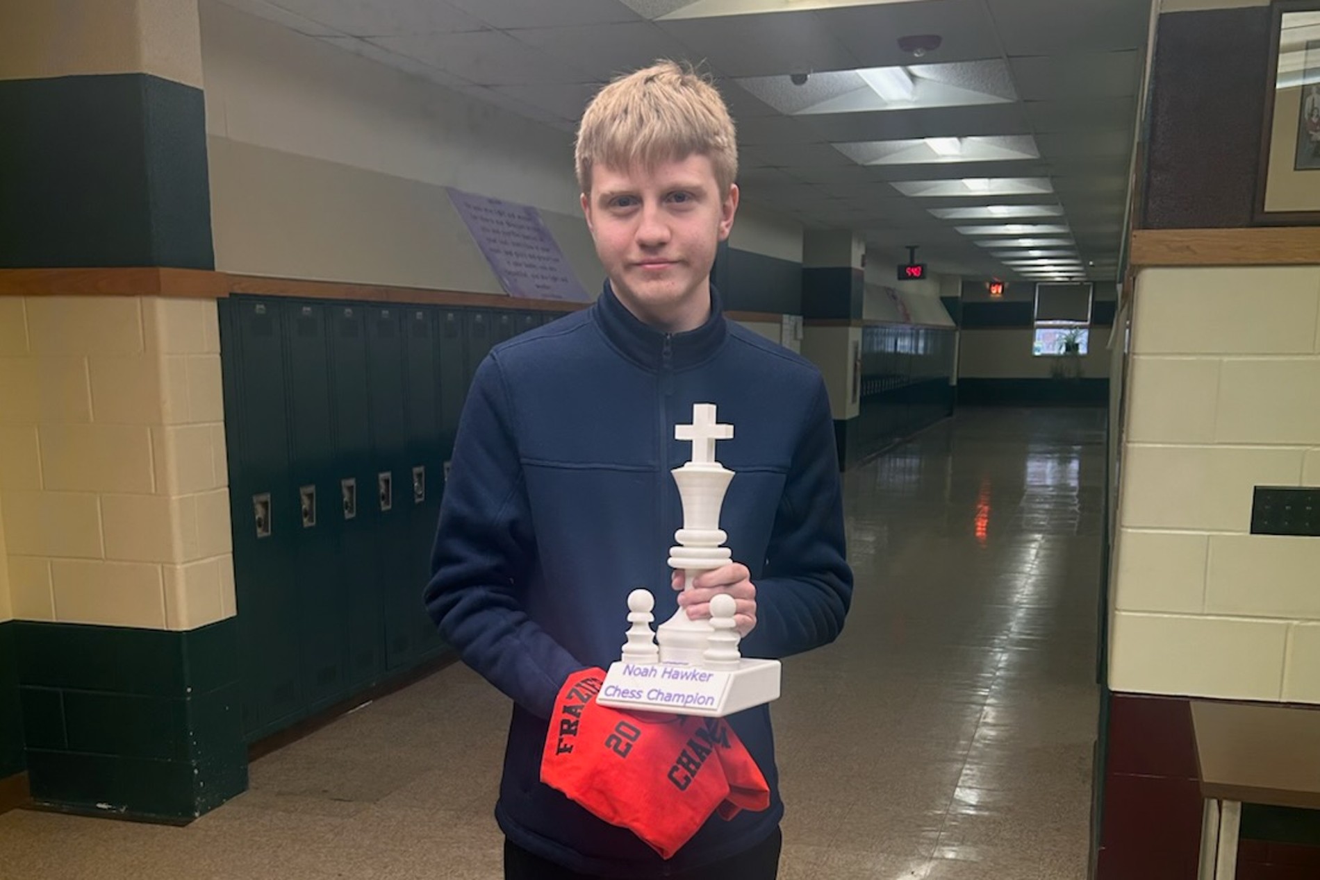 Junior Noah Hawker wins the Frazier 2024 Chess Championship