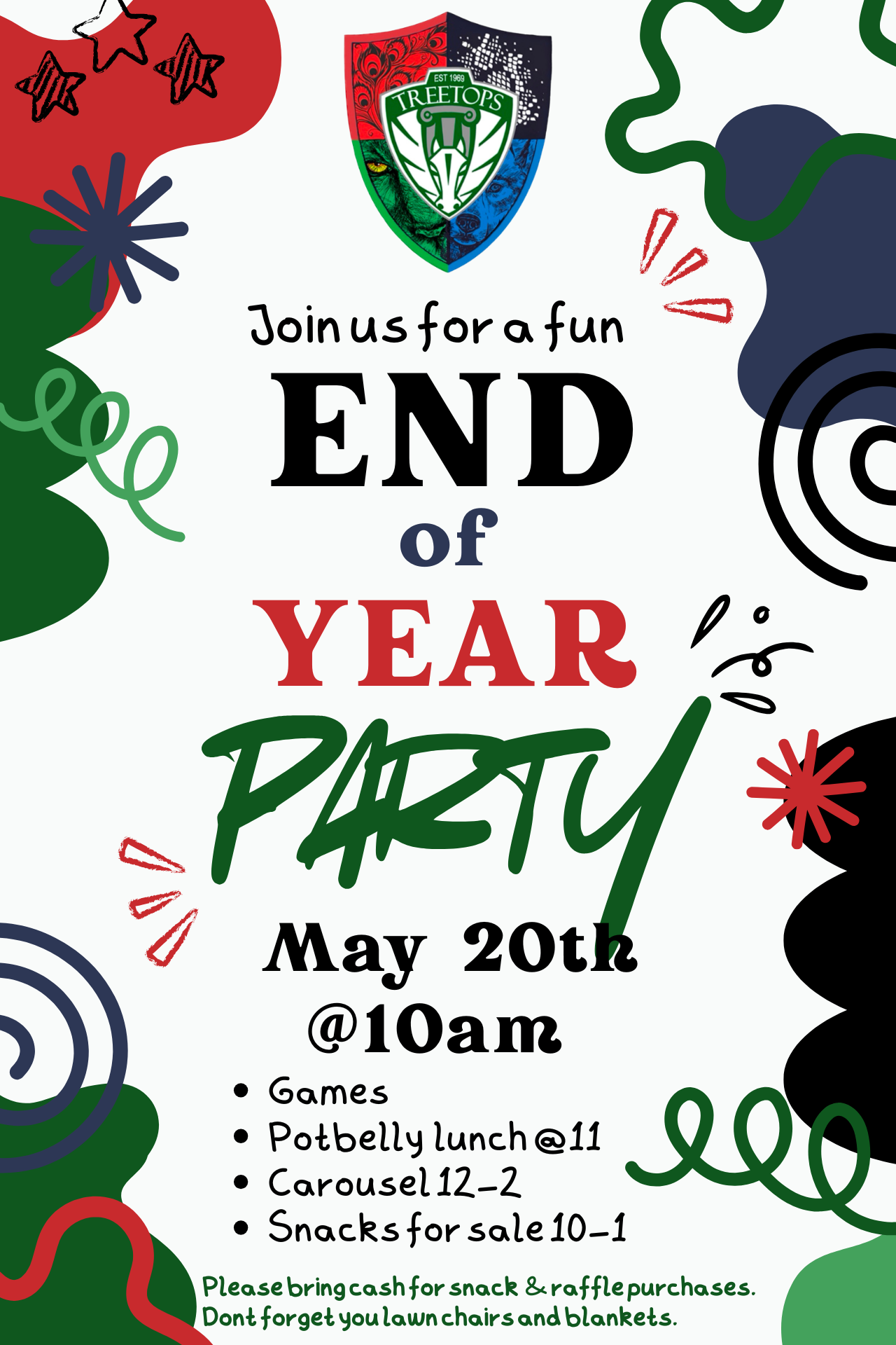 End of Year Party Flyer