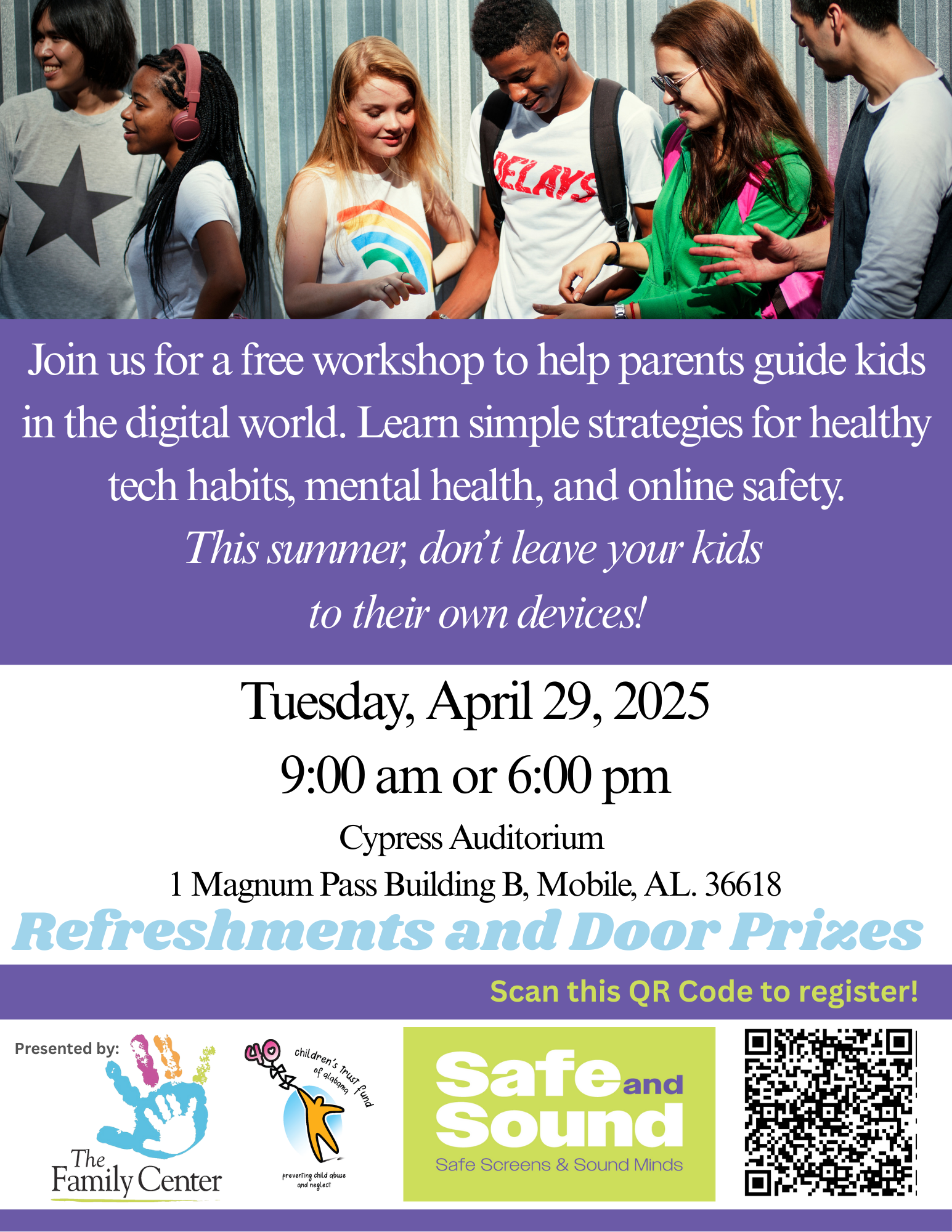 MCPSS Safe and Sound flyer