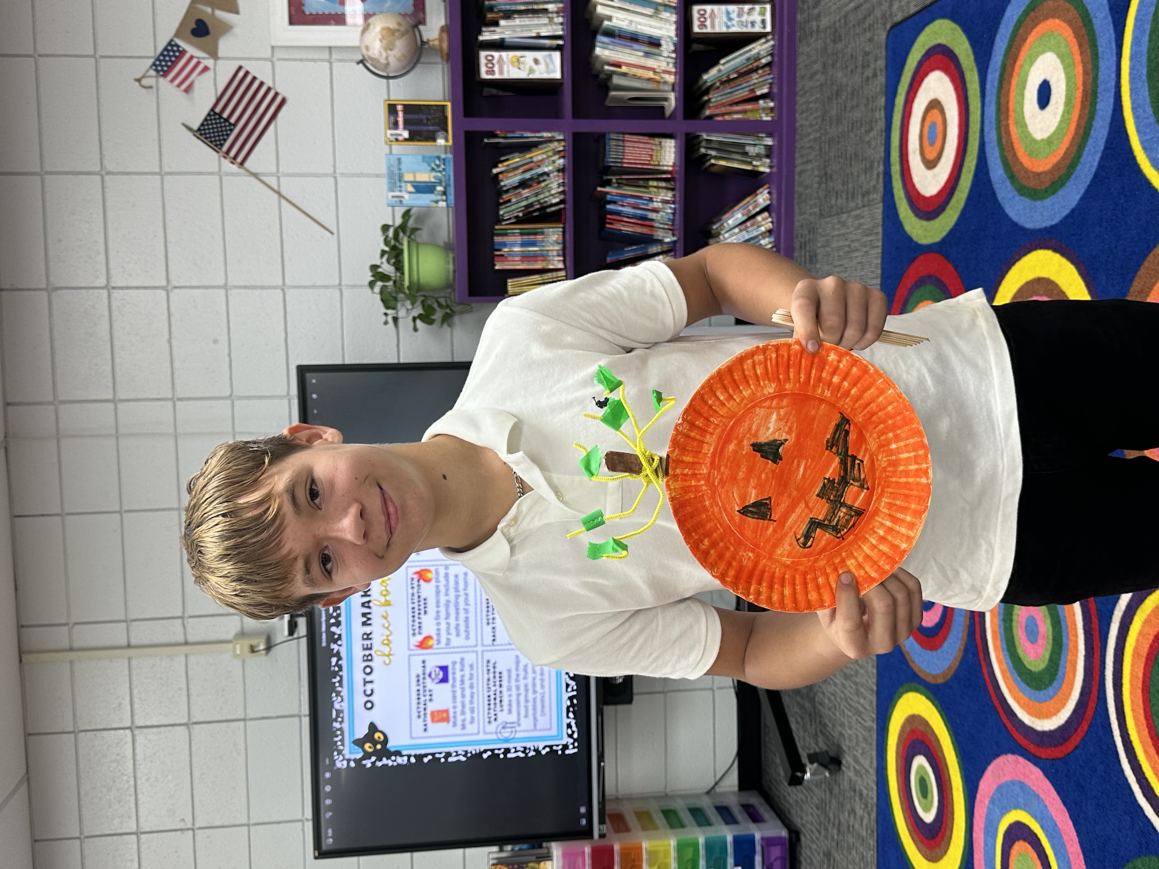Student created a pocket container for candy.