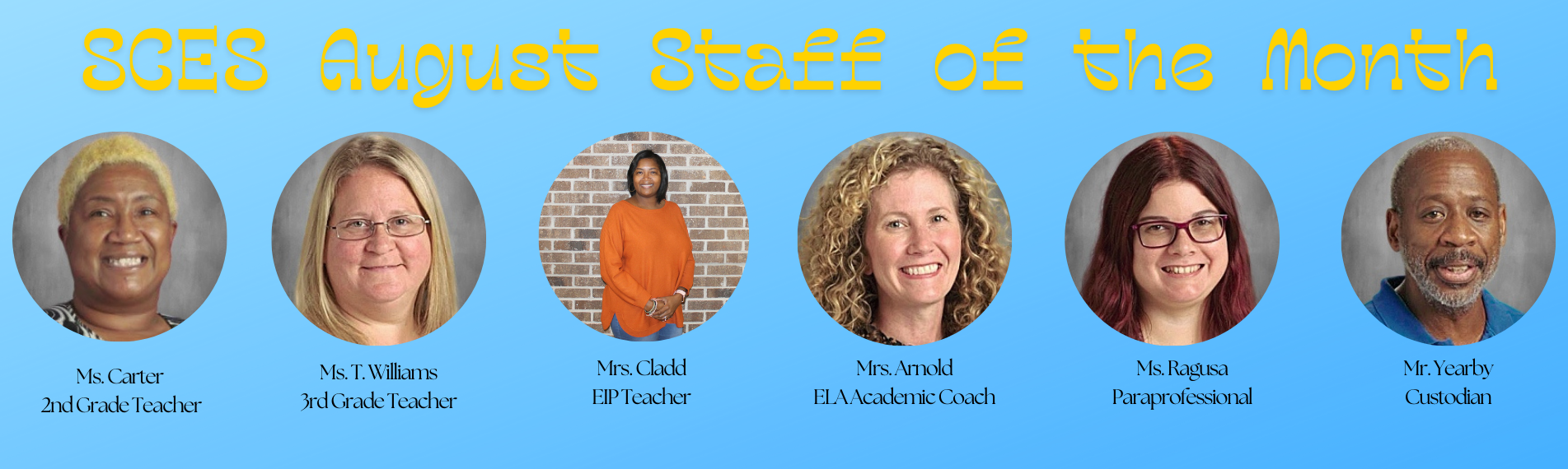 August 2024 Staff of the Month 