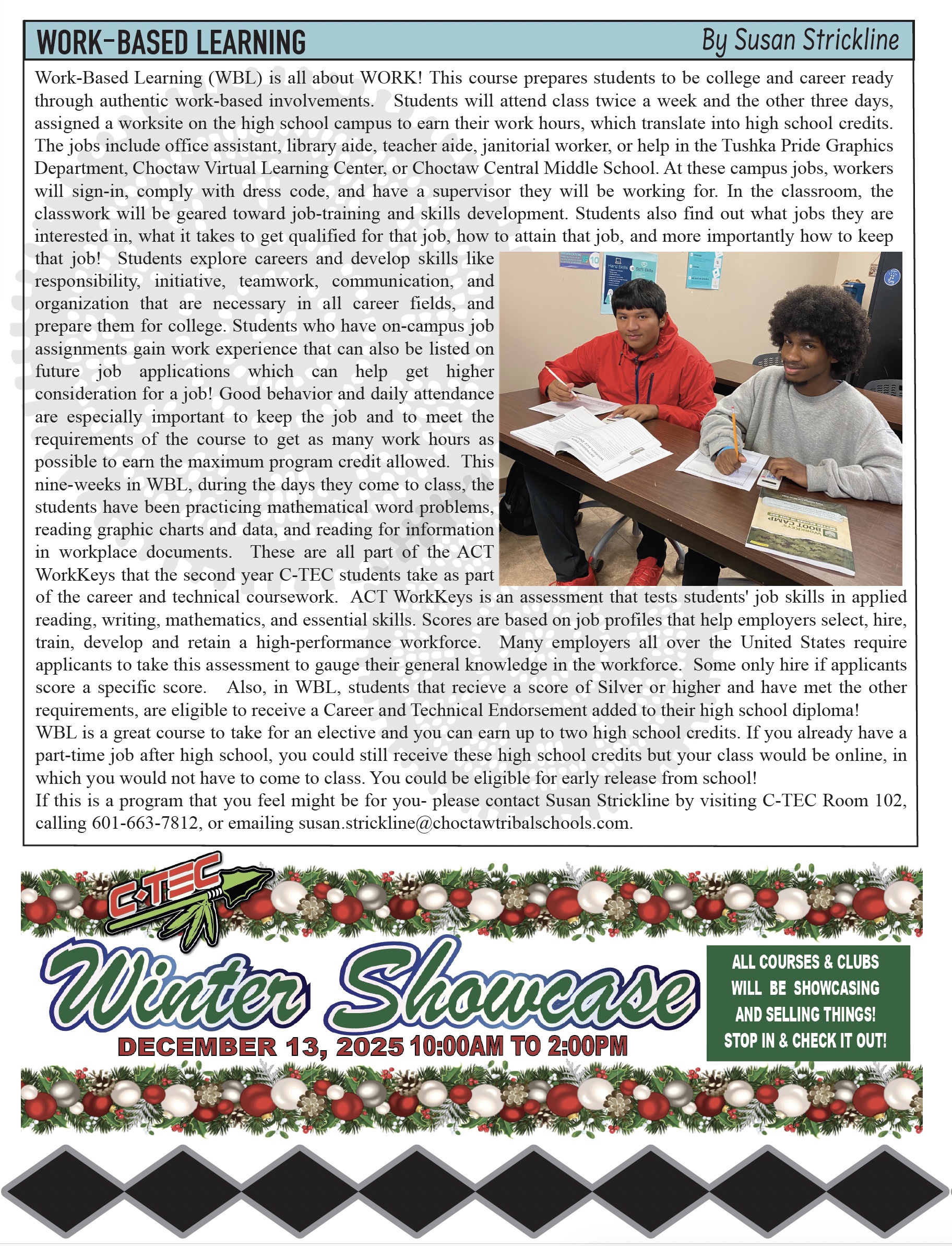 1st Quarter C-TEC NEWSLETTER Page 2