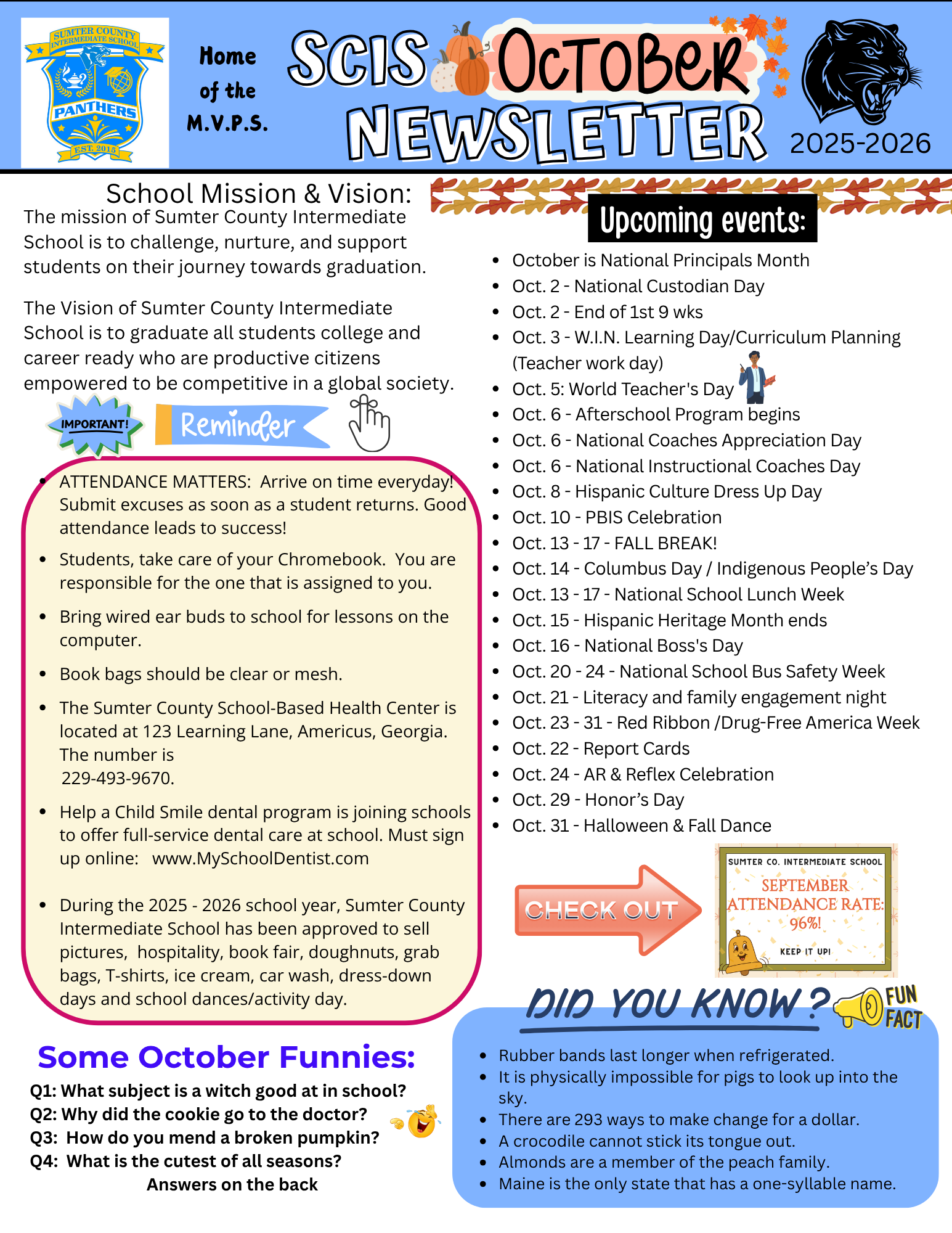 October Newsletter
