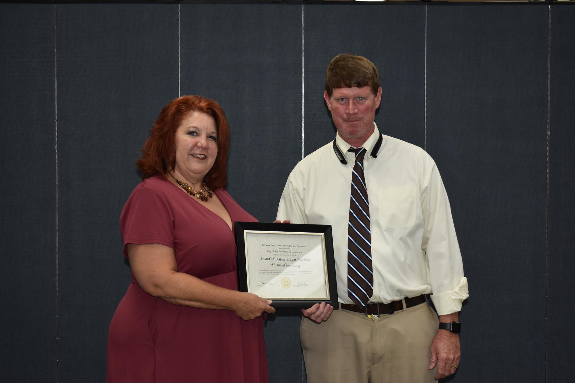 Norma Croft Receives Financial Award From Dr. Garrett Wilcox