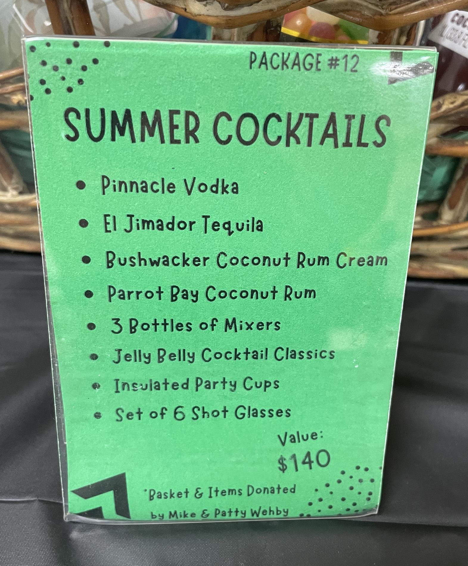 Auction Item #12: Summer Cocktails
