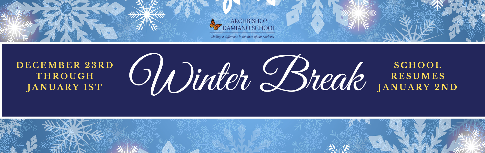 Winter Break Banner