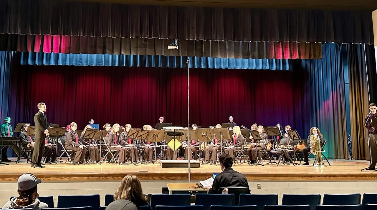 HS Band on stage