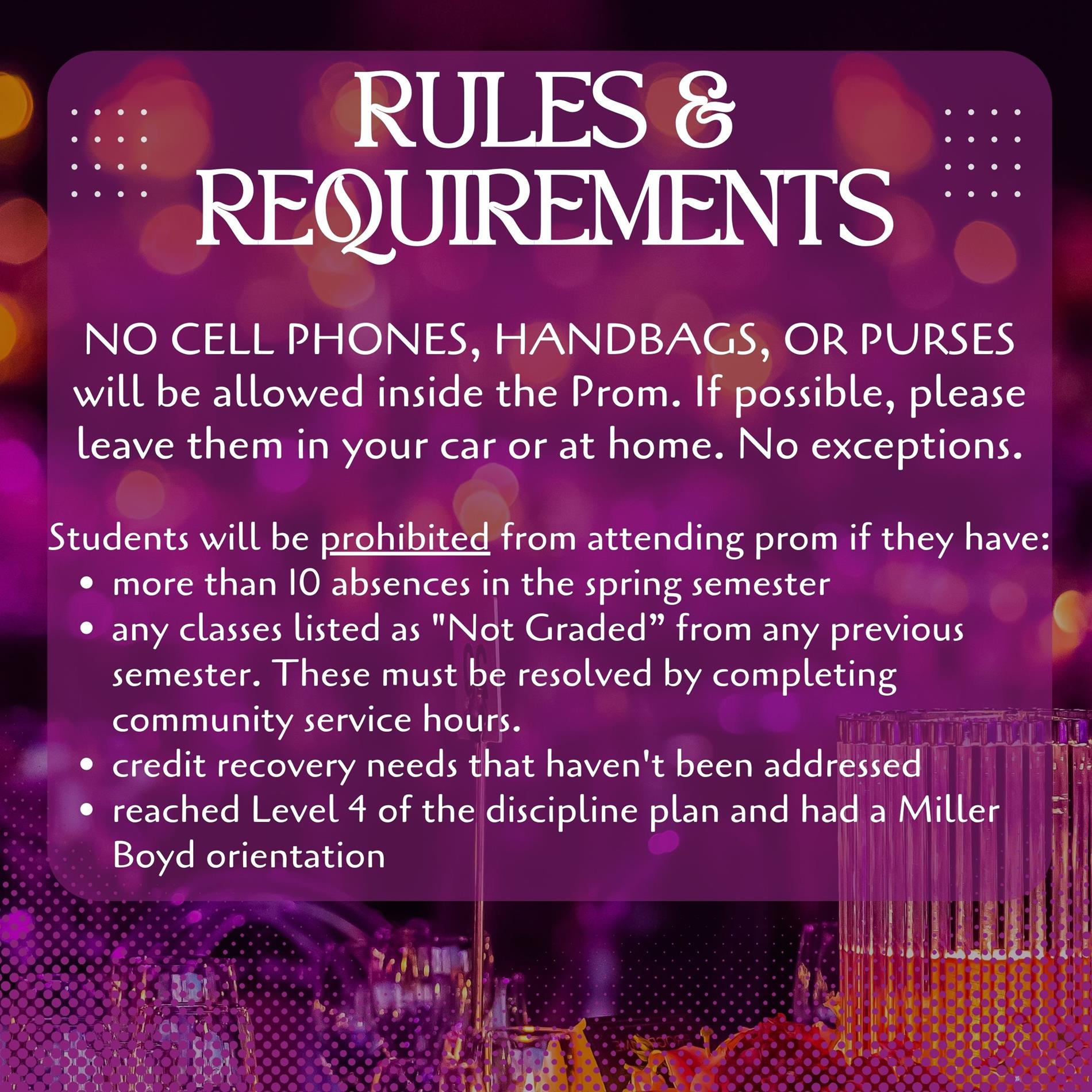 Rules and requirements: Only students of Hamblen County Schools may attend.