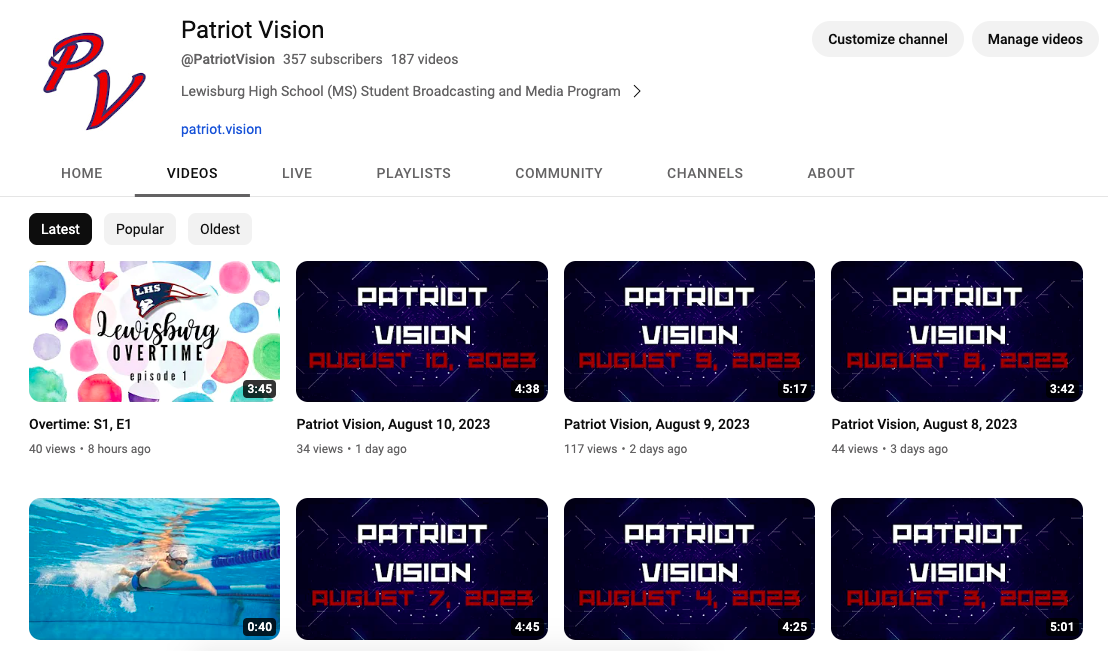 Patriot Vision YouTube