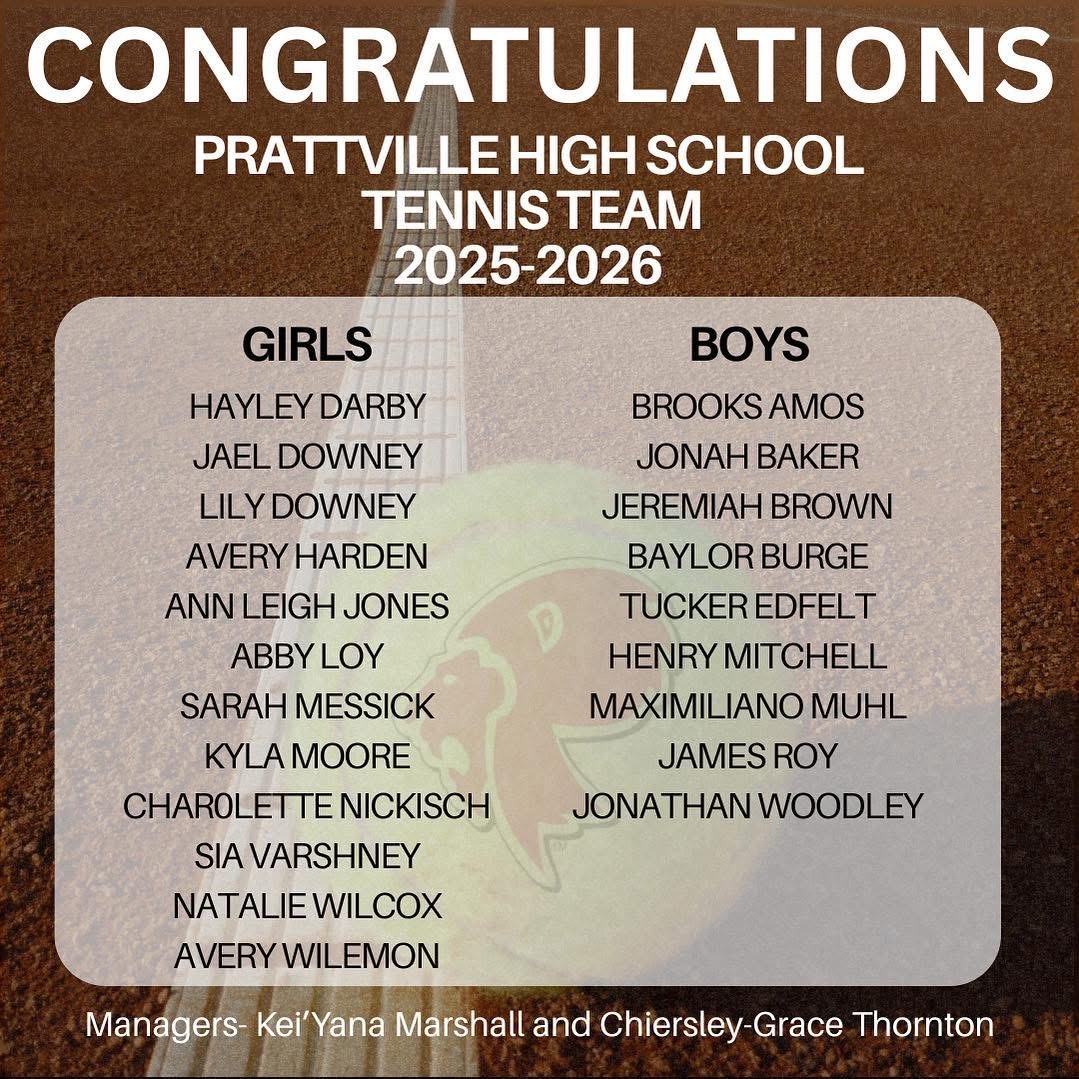 tennis roster