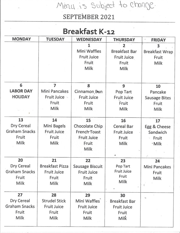 September Breakfast