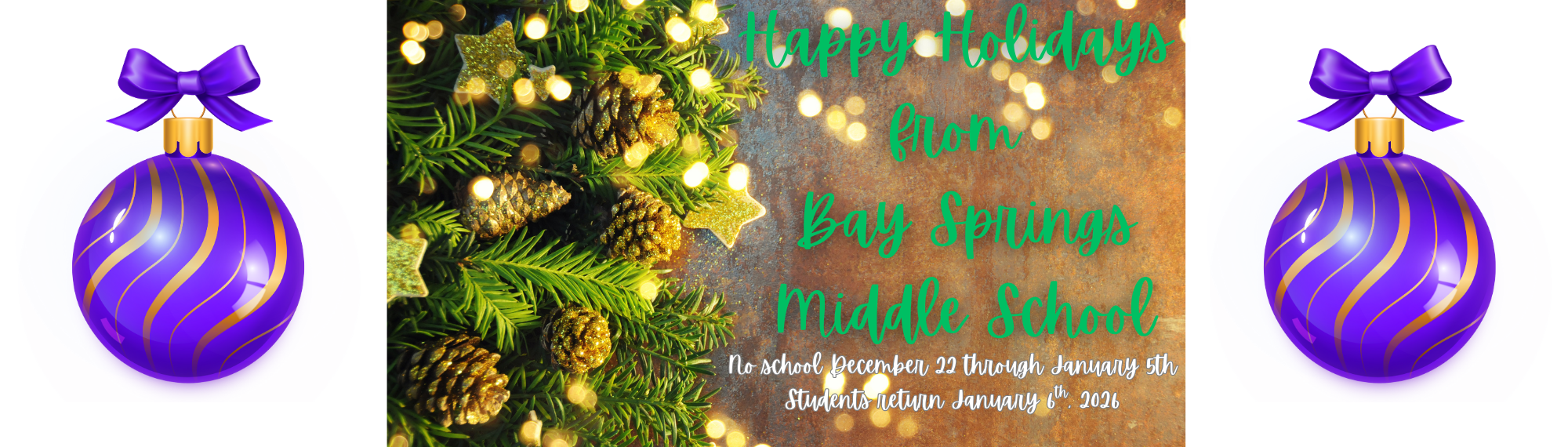 Happy Holidays from Bay Springs Middle School 2025