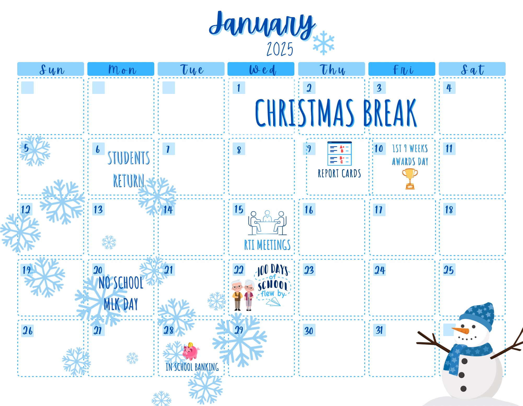 January Calendar