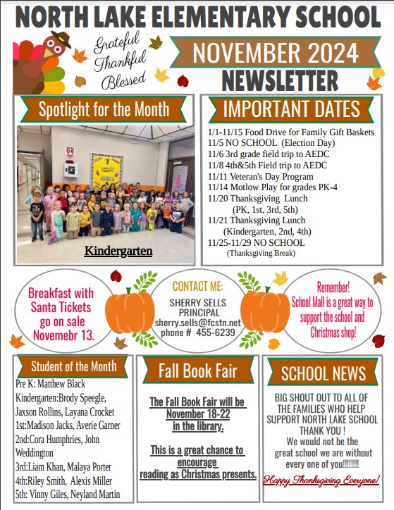 November Newsletter and Important Events