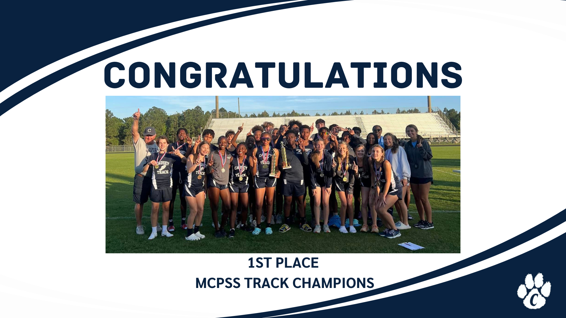 CMS Track Wins County Championships
