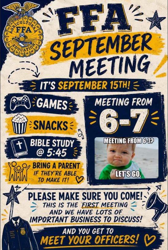 Upcoming FFA Meeting 