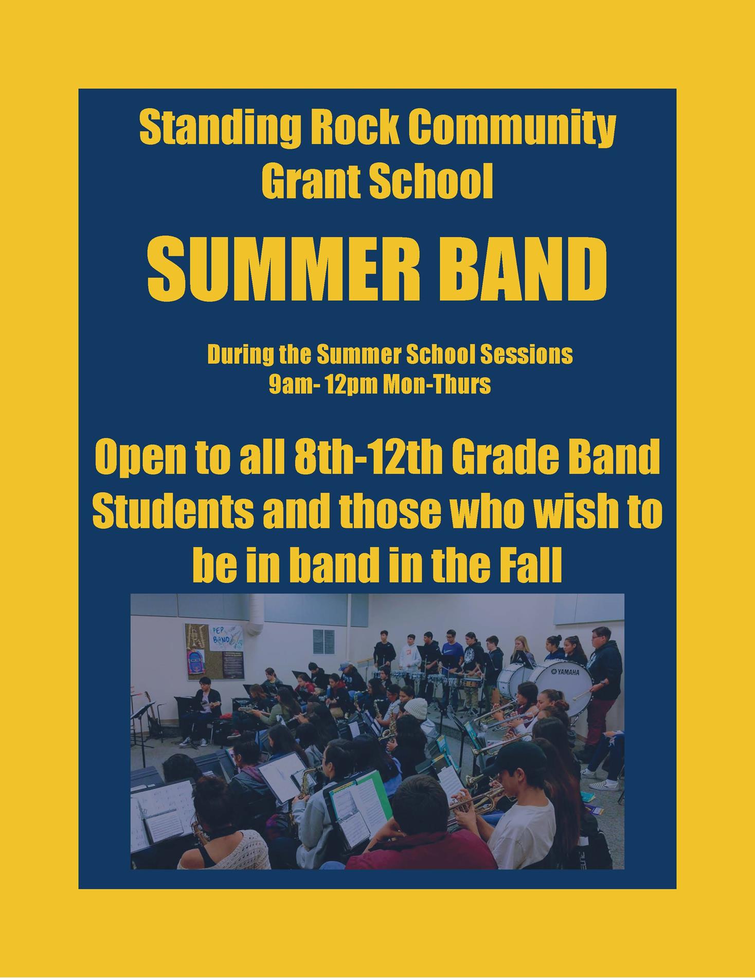 SRCS Summer Band Flyer