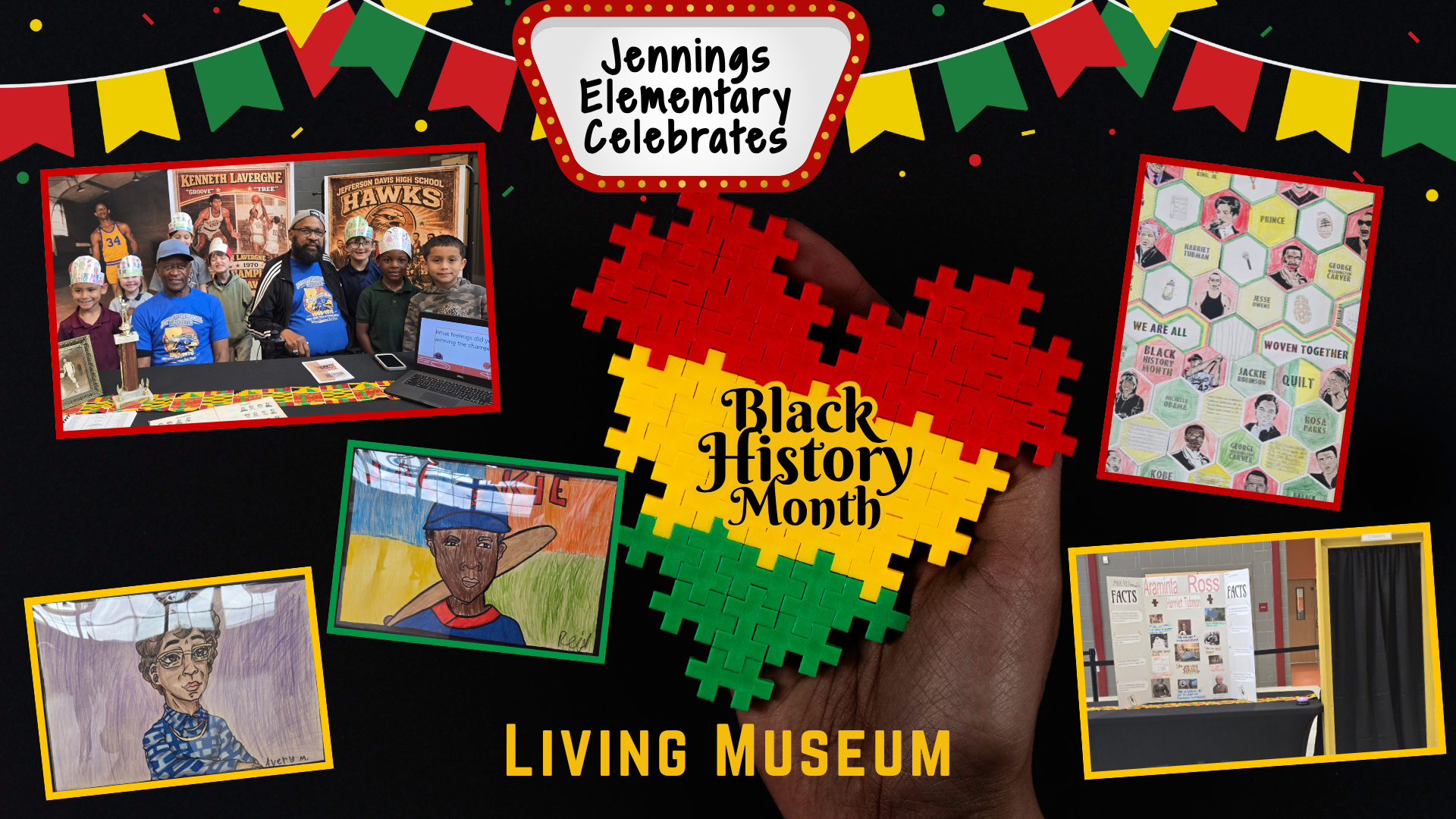 Jennings Elementary celebrates Black History with a Living Musuem. 