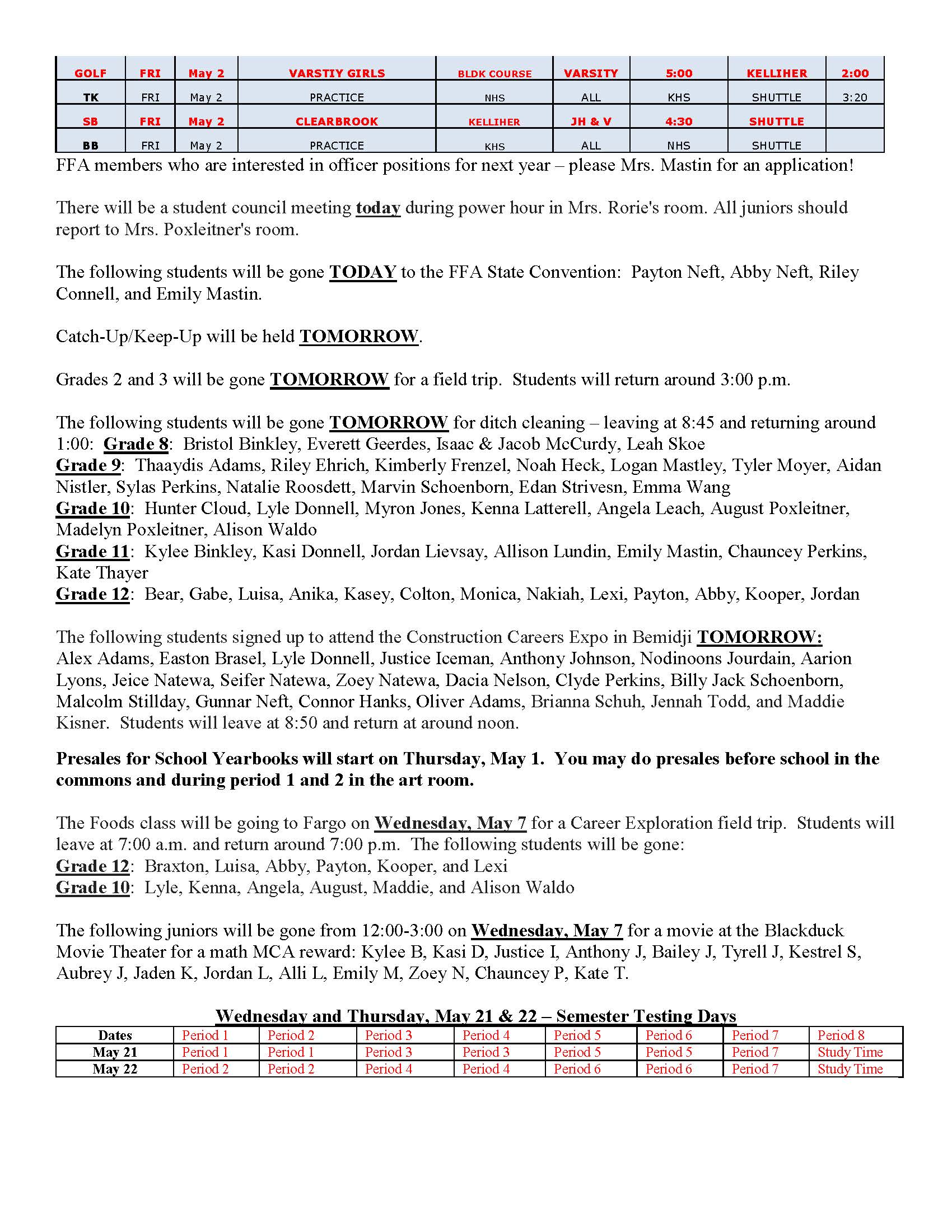 bulletin
