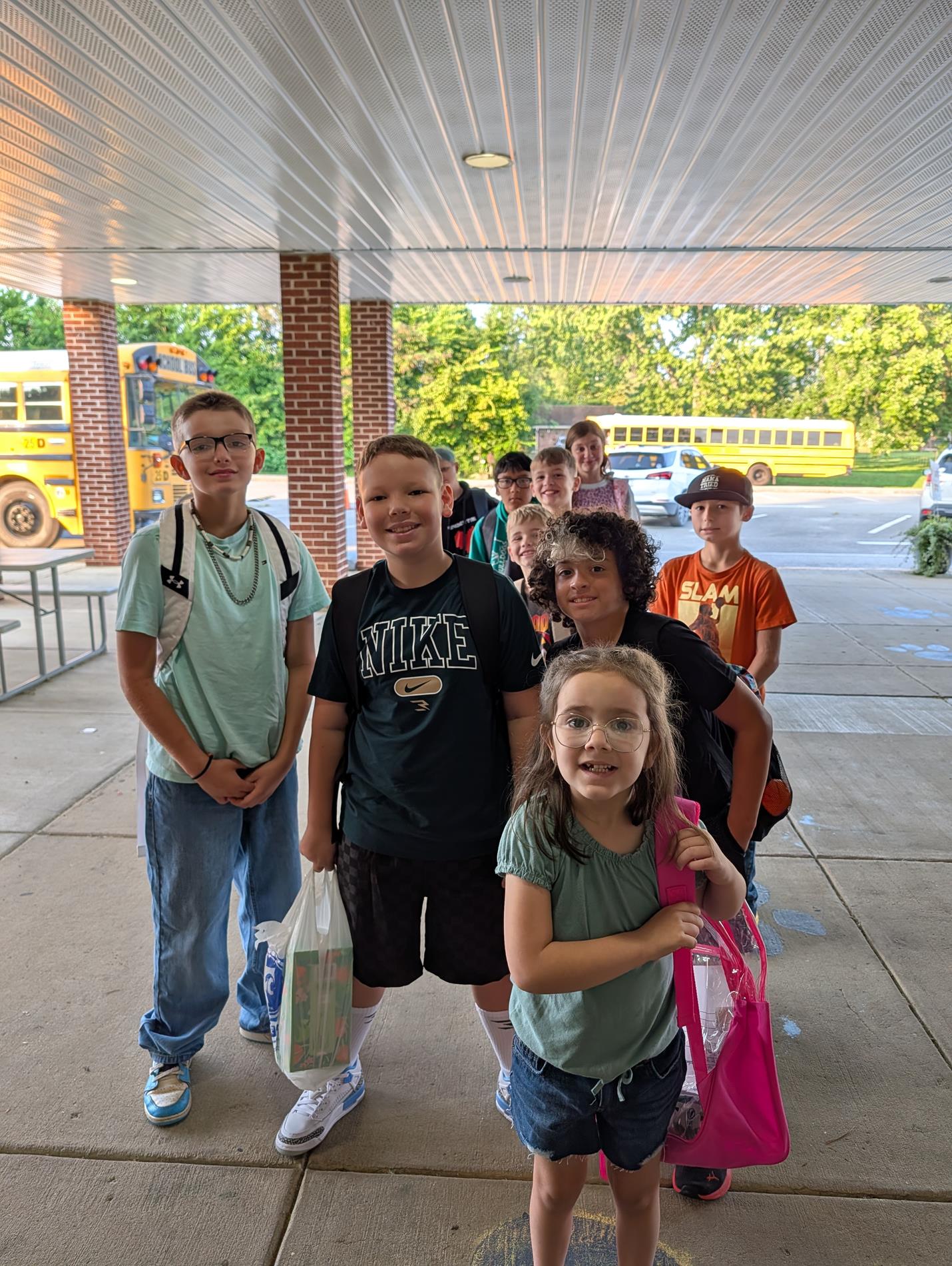 smiling students