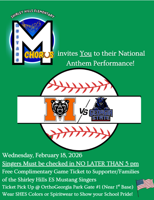 Mercer University game performance flyer