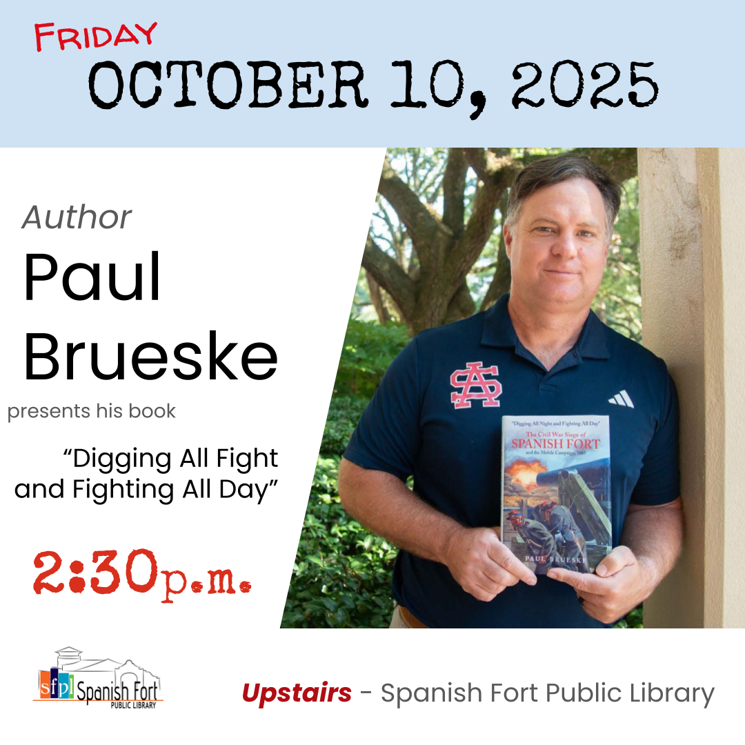 Author Paul Brueske will be at upstairs at the library on Friday, October 10, 2025 at 2:30 p.m. discussing his award winning book "Digging All Fight, Fighting All Day"