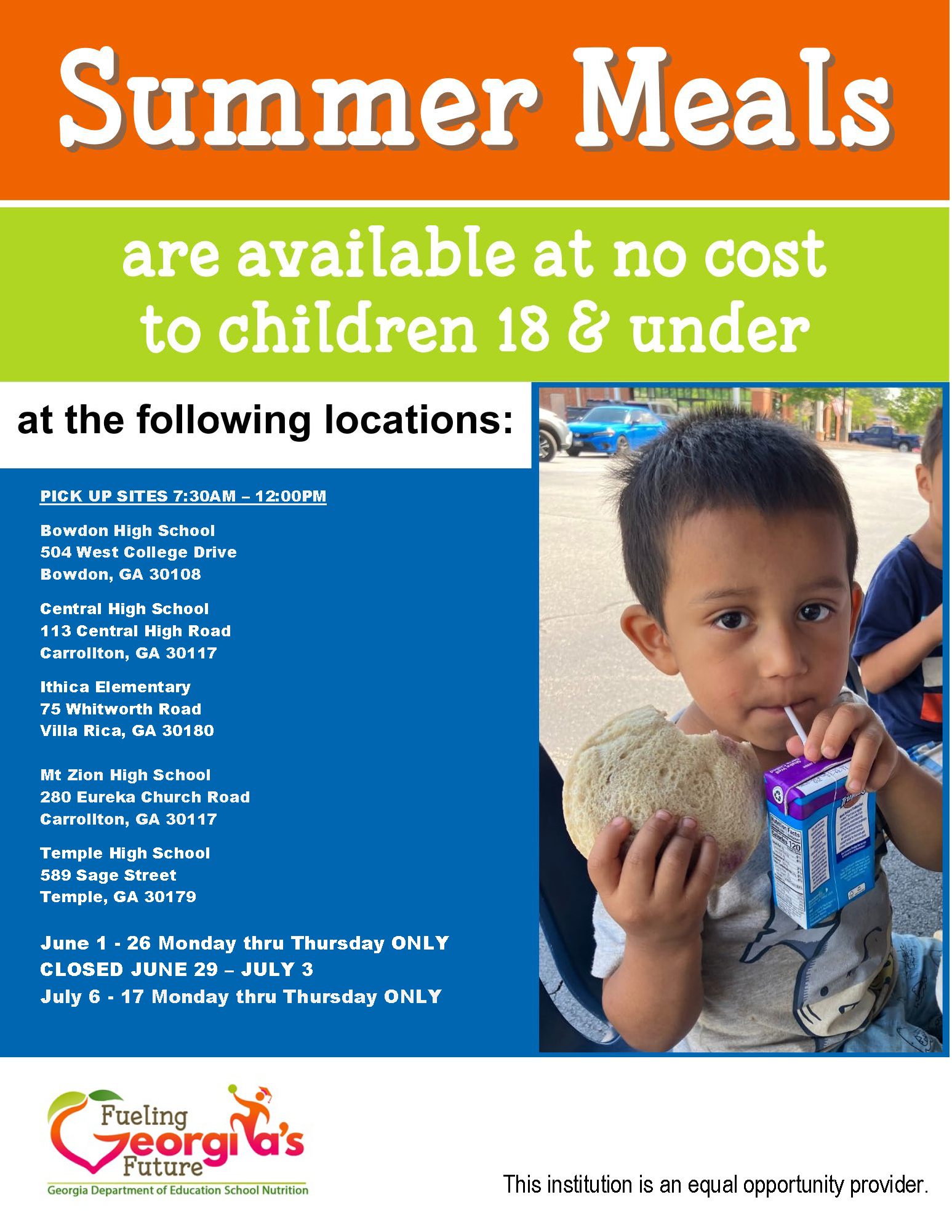 Summer Meals Flyer FY27