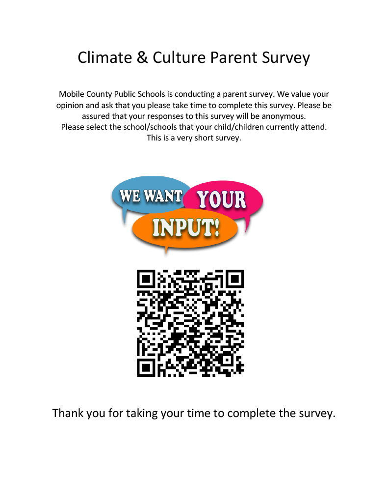 Climate and Culture Parent Survey