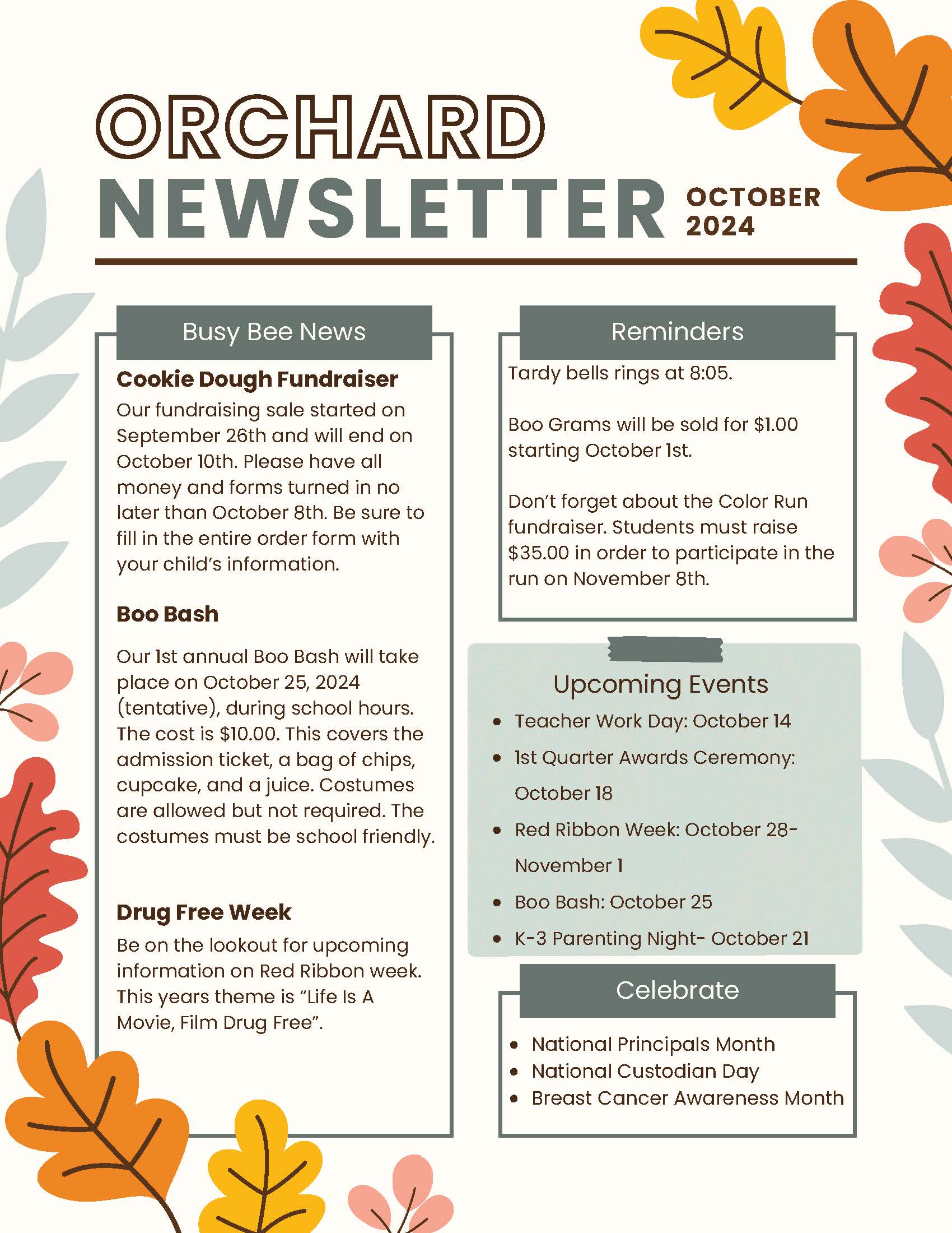 October Newsletter