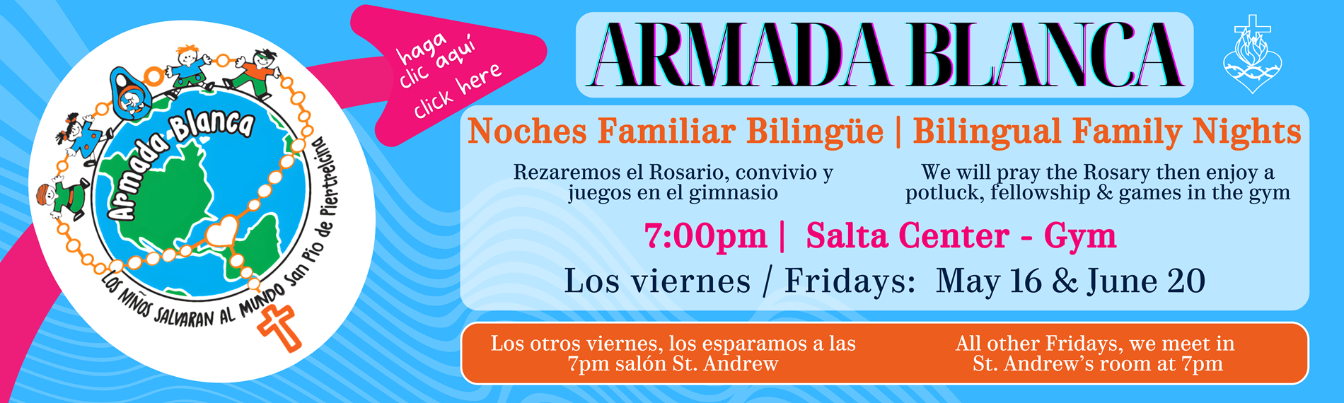 Armada Blanca Fri May 16 7pm Gym