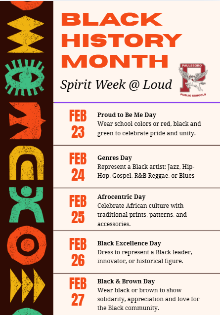 Black History Spirit Week 2026