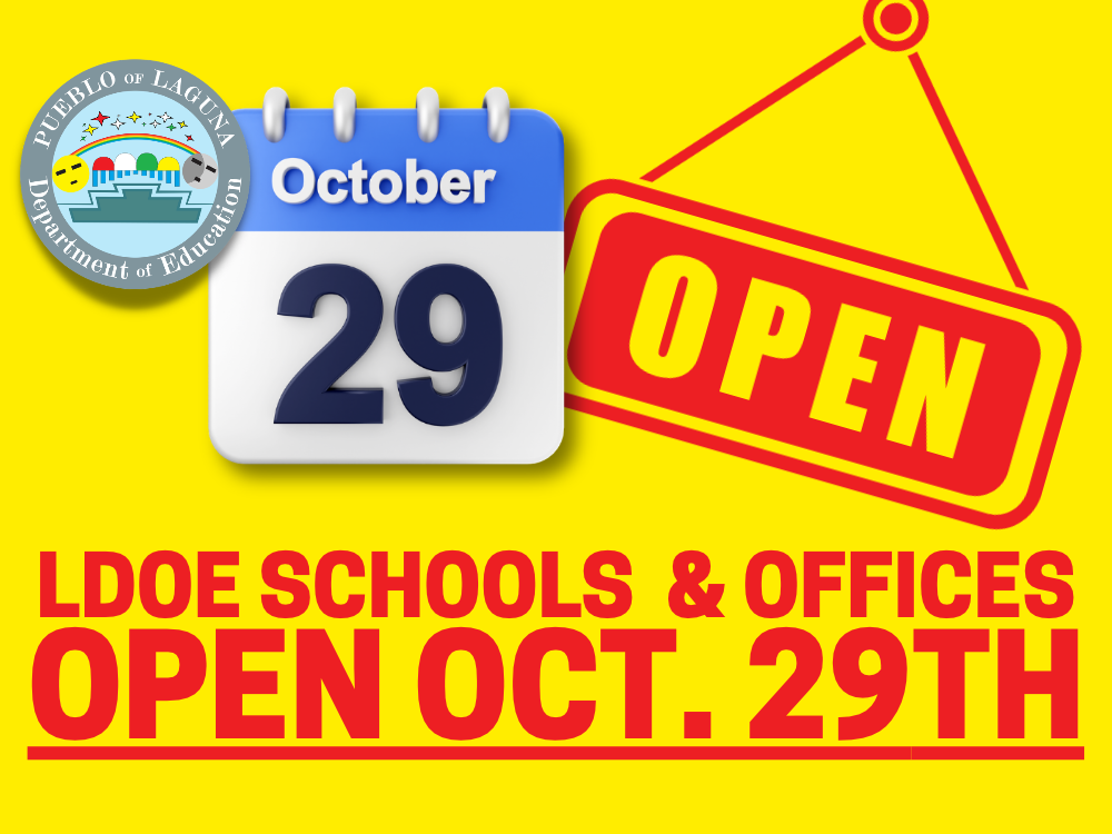 LDOE Schools & Offices OPEN 10/29