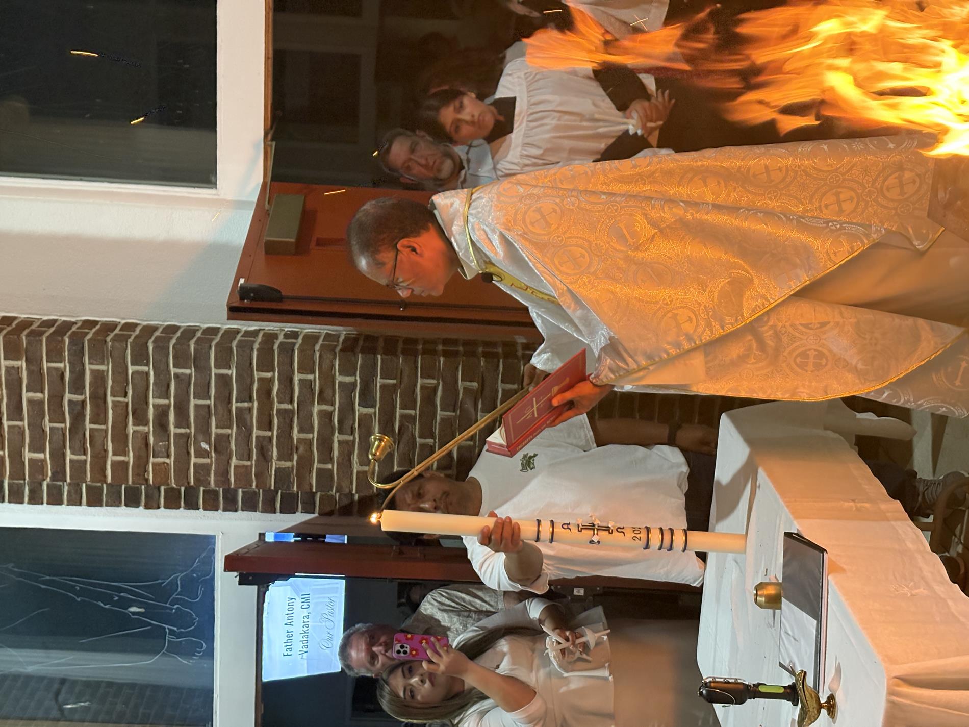 Lighting of Paschal Candle