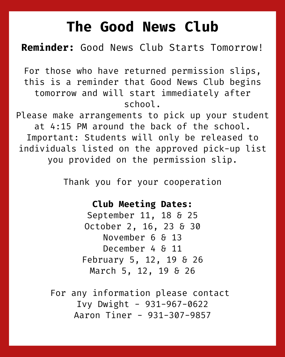 Good News Club Good News Club