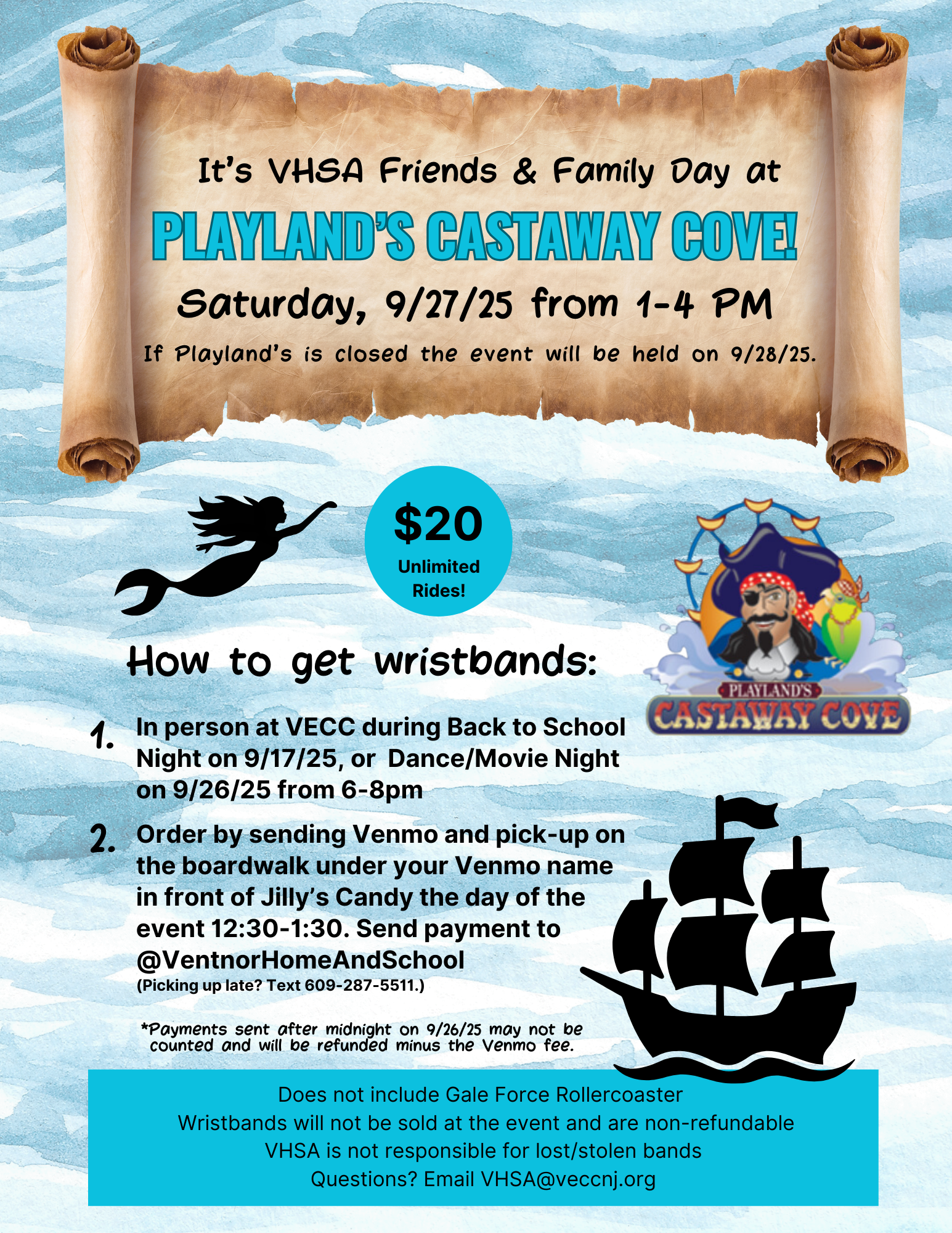 VHSA Castaway Cove Event 9-27-25