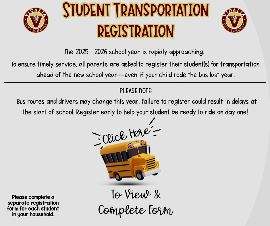 Student Transportation Registration