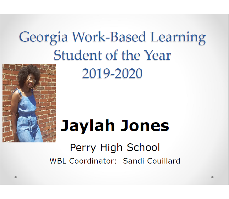 Jaylah Jones 2020 WBL Student of the Year