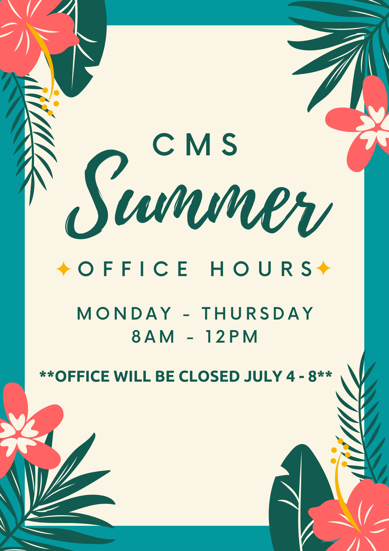 summer office hours